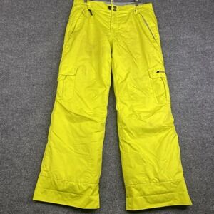 686 Ski Pants Boys XL Yellow Manual Ridge InfiDRY Insulated Ski Snowboard
